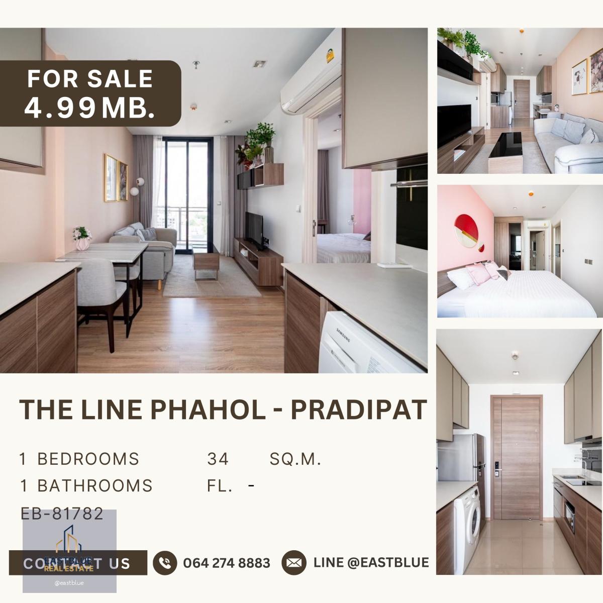 THE LINE Phahol - Pradipat ห้องสวย แต่งครบ ชั้นสูง วิวไม่บล็อค พร้อมขาย