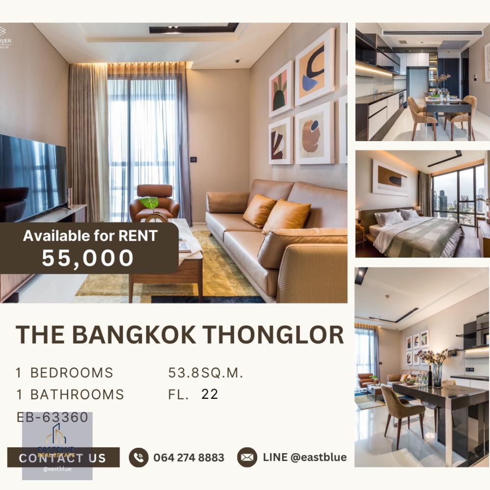 The Bangkok Thonglor for rent 55k per month 064-274-8883