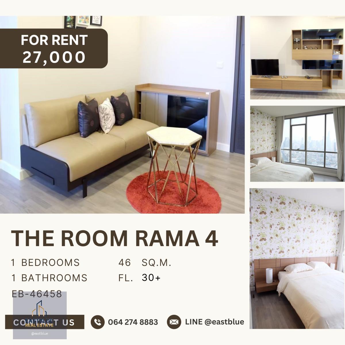 The Room Rama 4, 1 bed, 27000 per month