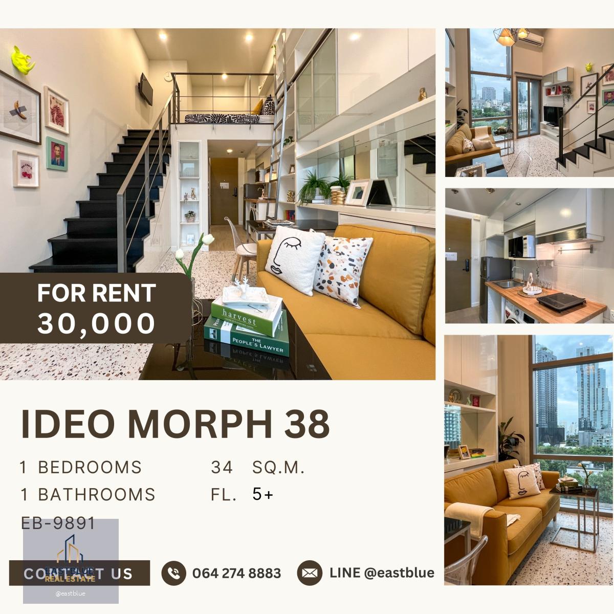 Ideo Morph 38, 1 bed, 30000 per month