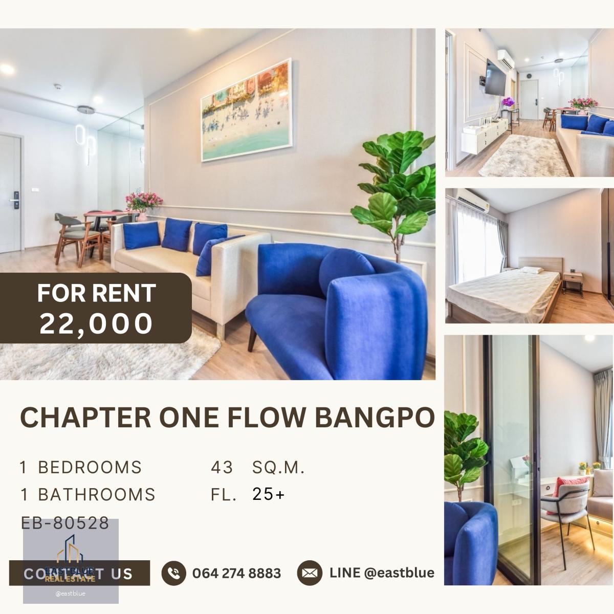 Chapter One Flow Bangpo, 1 bed, 22000 per month