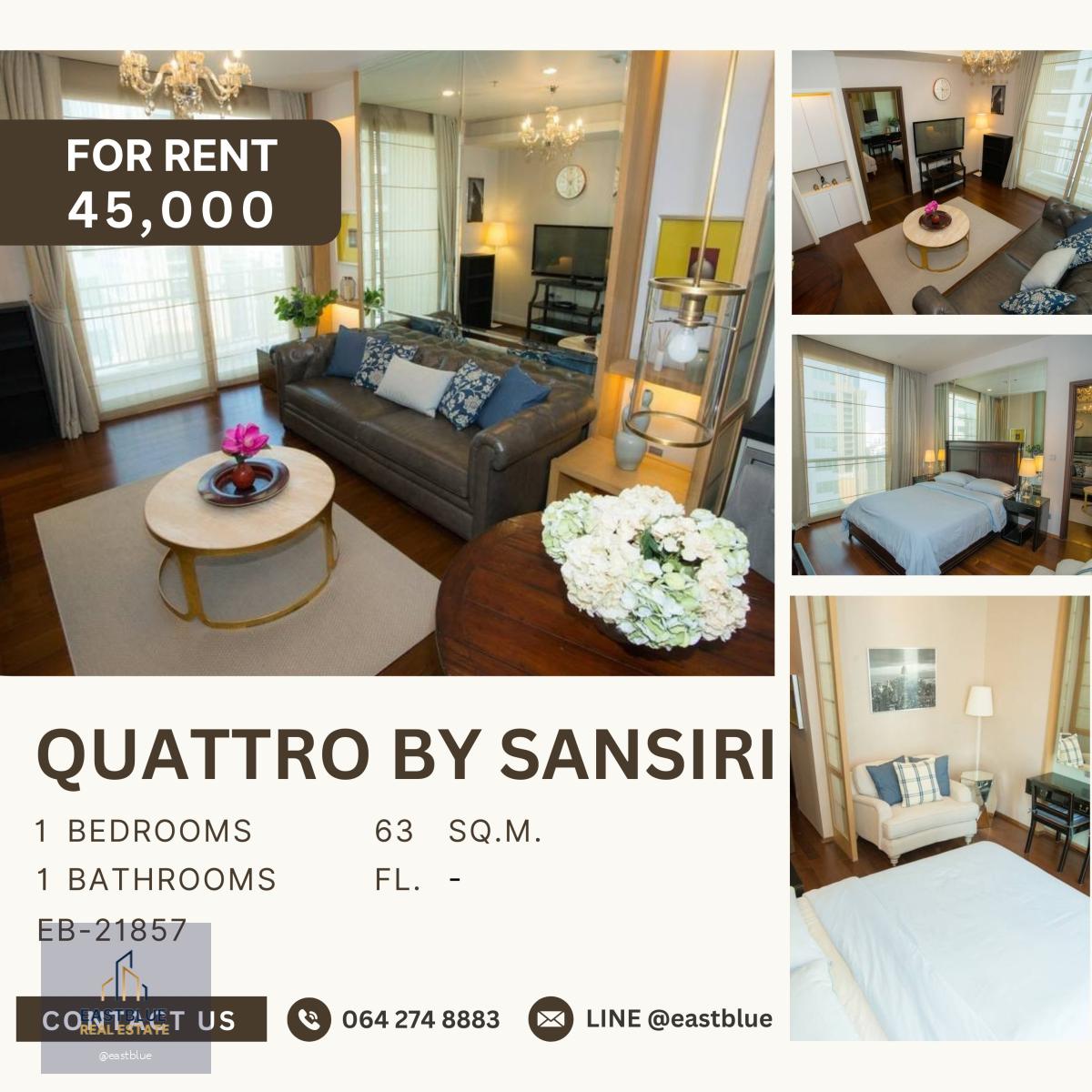 Quattro by Sansiri, 1 bed, 45000 per month