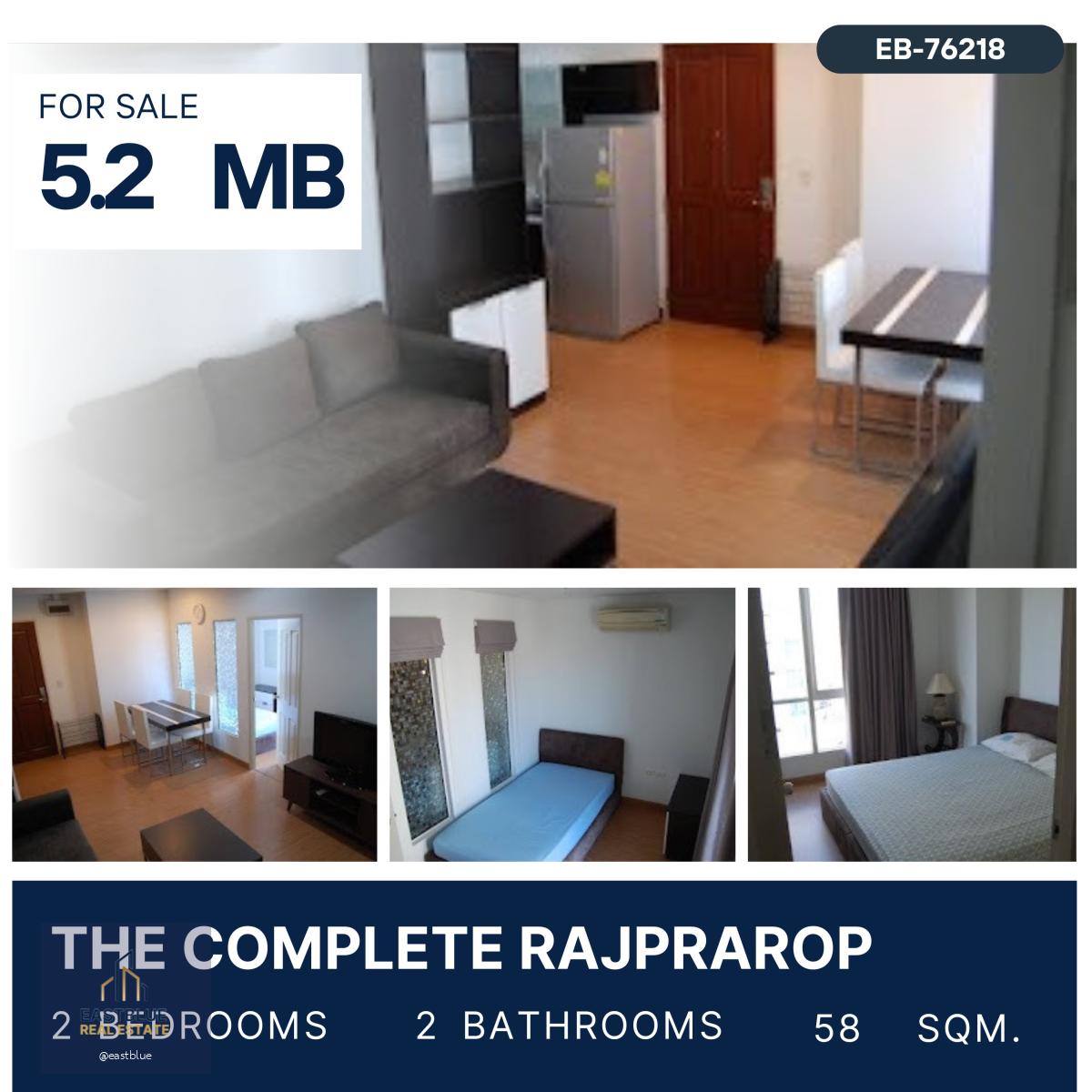 The Complete Rajprarop 2 ห้องนอน ชั้นสูงรถไฟฟ้า BTS สถานีอนุสาวรีย์ชัยฯ ใกล้ ARL 5.2 MB.