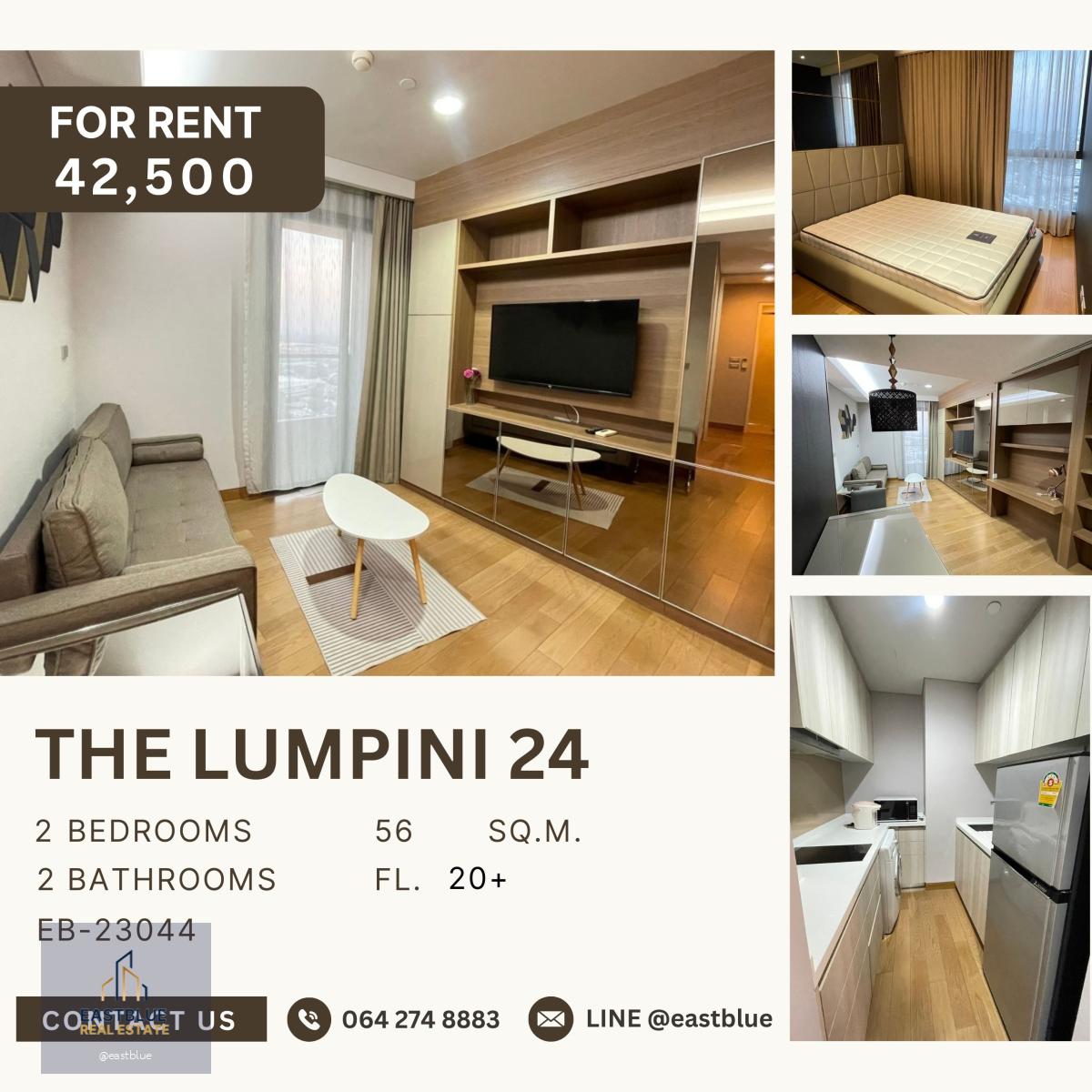 The Lumpini 24, 2 bed, 42500 per month