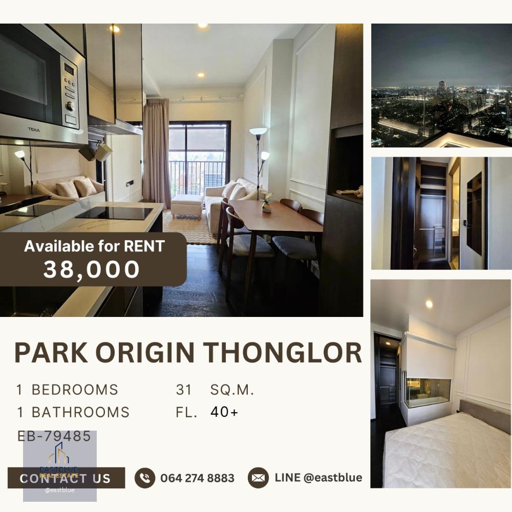 Park Origin Thonglor 1 Bed Fully Furnished 38k per month