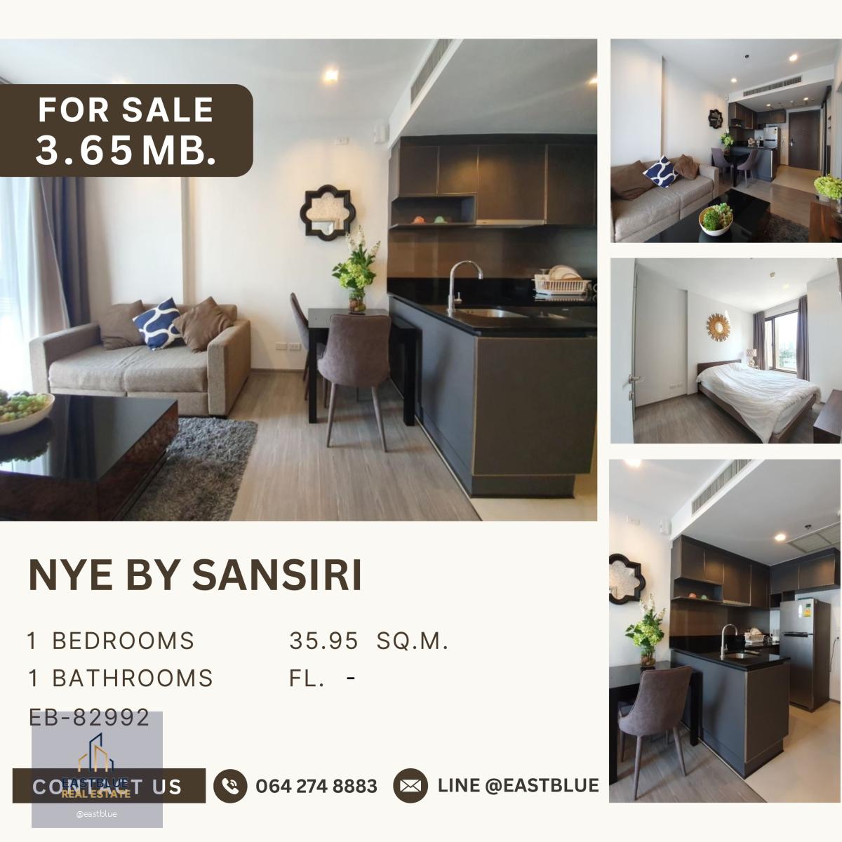 Nye by Sansiri โครงการดีโดยแสนสิริ ราคาดี ห้องแต่งครบพร้อมเข้าอยู่