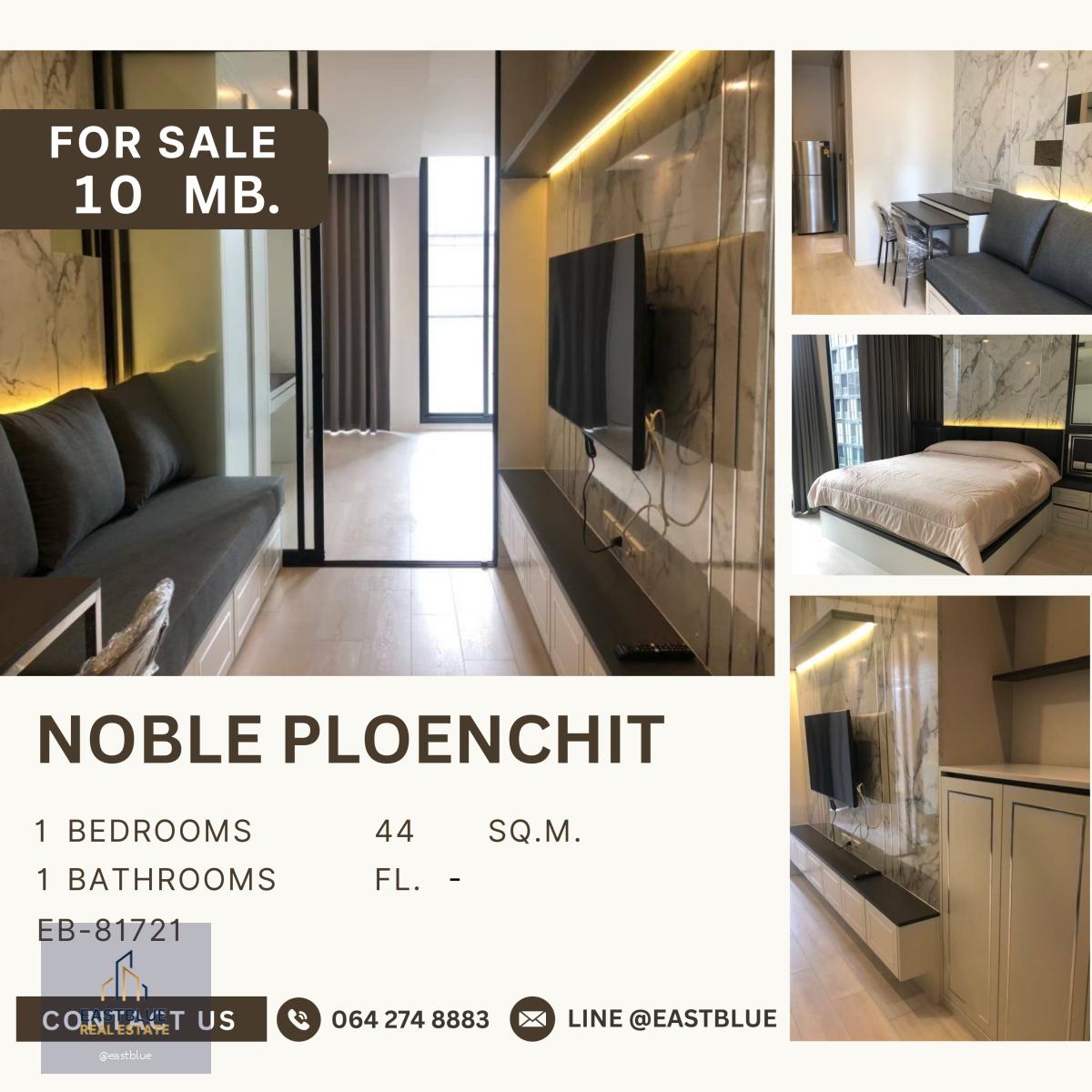 noble ploenchit 1bed high floor