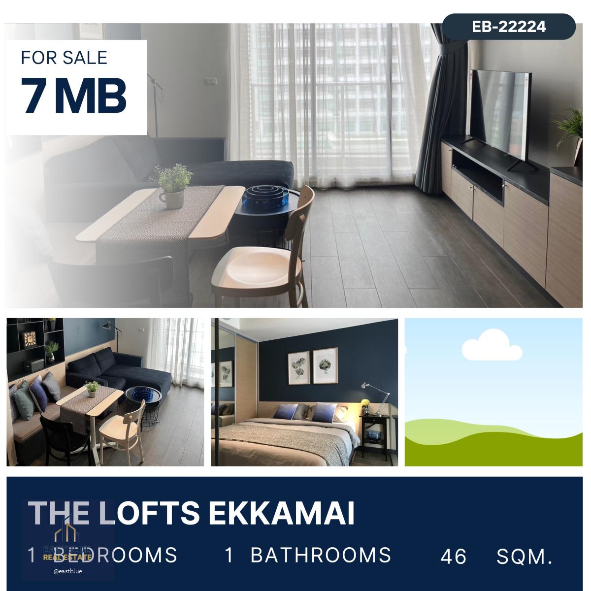 The Lofts Ekkamai 1 นอน ติด BTS เอกมัยขายพร้อมผู้เช่า 7 MB.