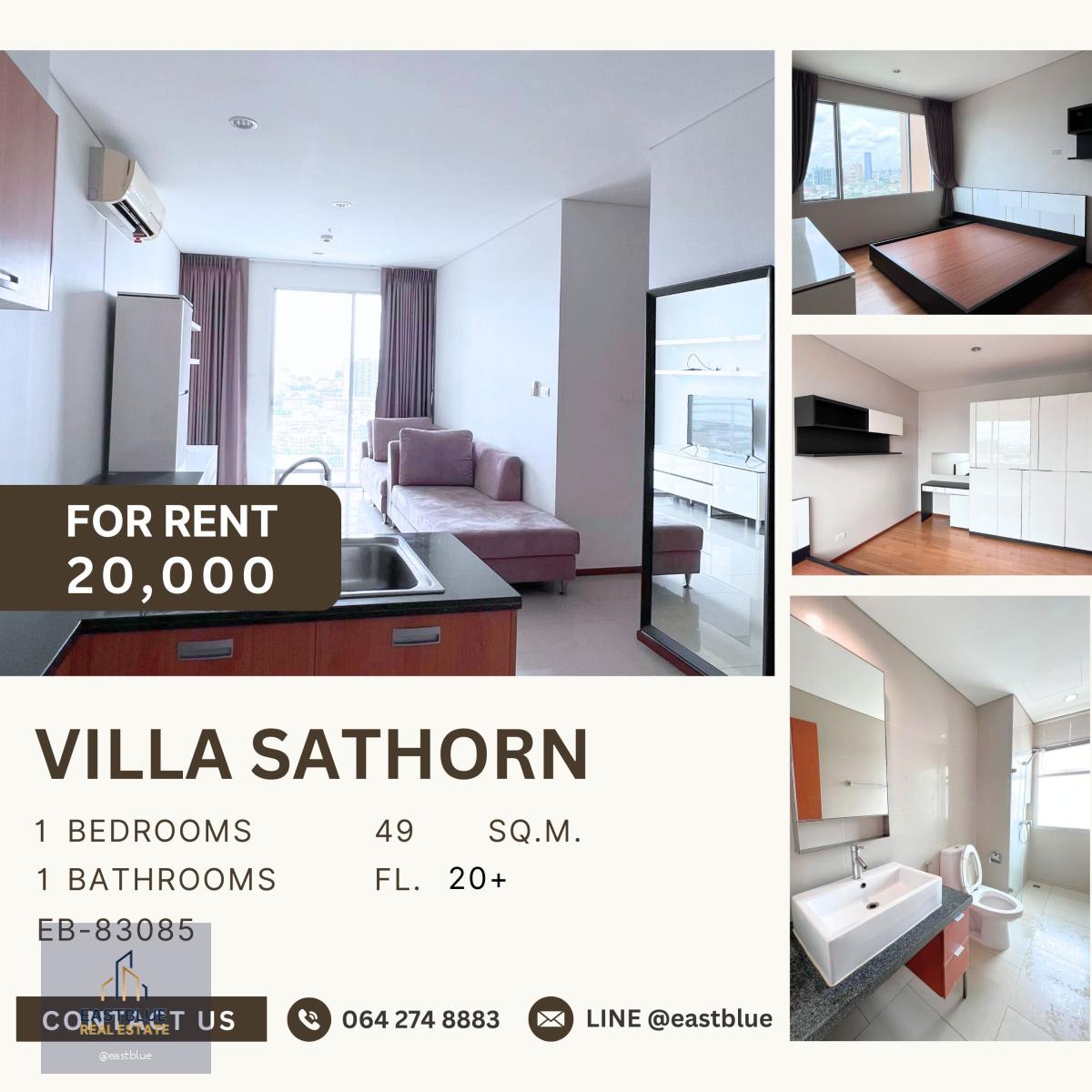 Villa Sathorn, 1 bed, 20000 per month