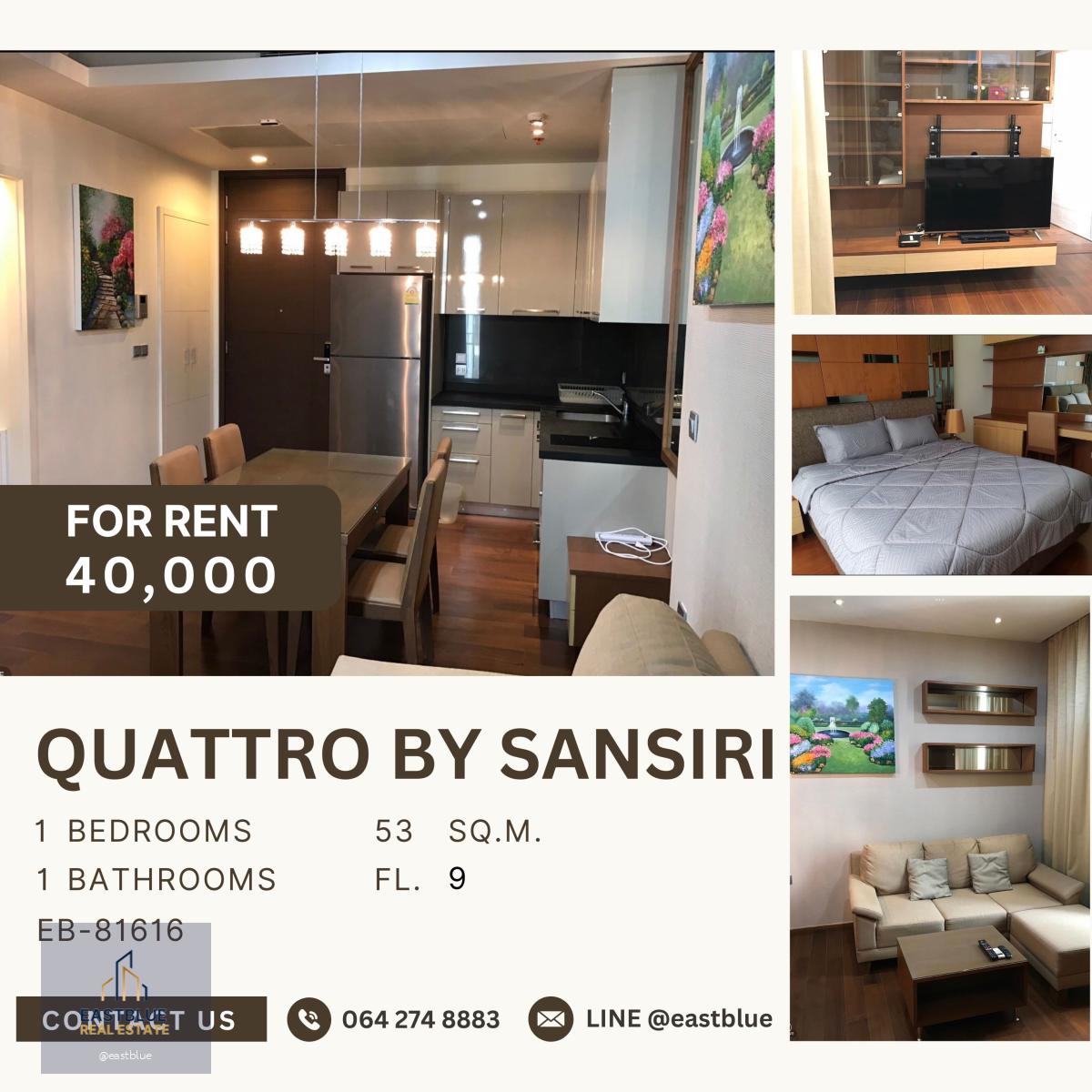 Quattro by Sansiri, 1 bed, 40000 per month