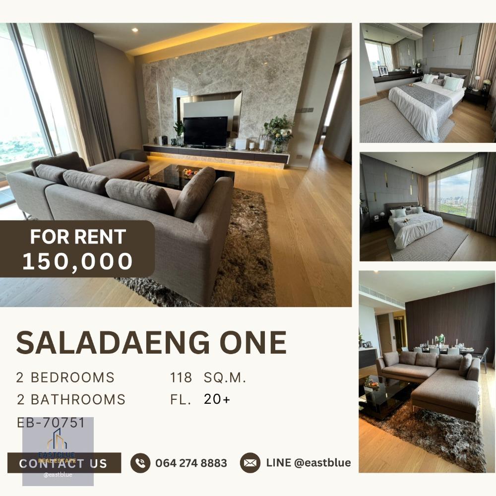 Saladaeng One 2 Bed 2 Baht 150,000 per month