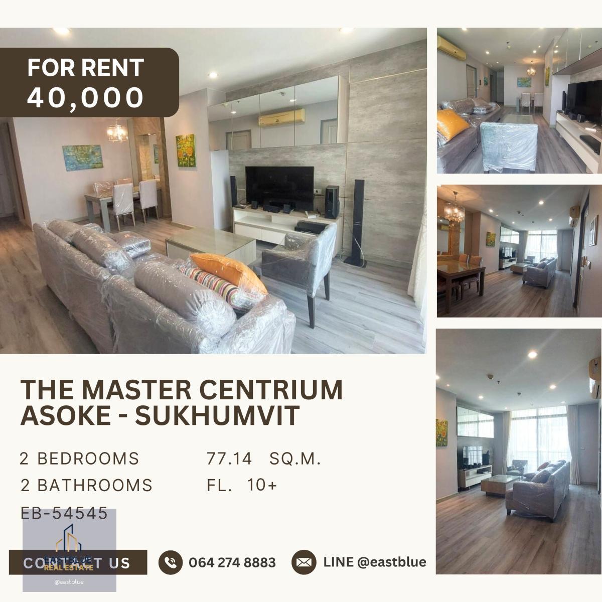 The Master Centrium Asoke - Sukhumvit, 2 bed, 40000 per month