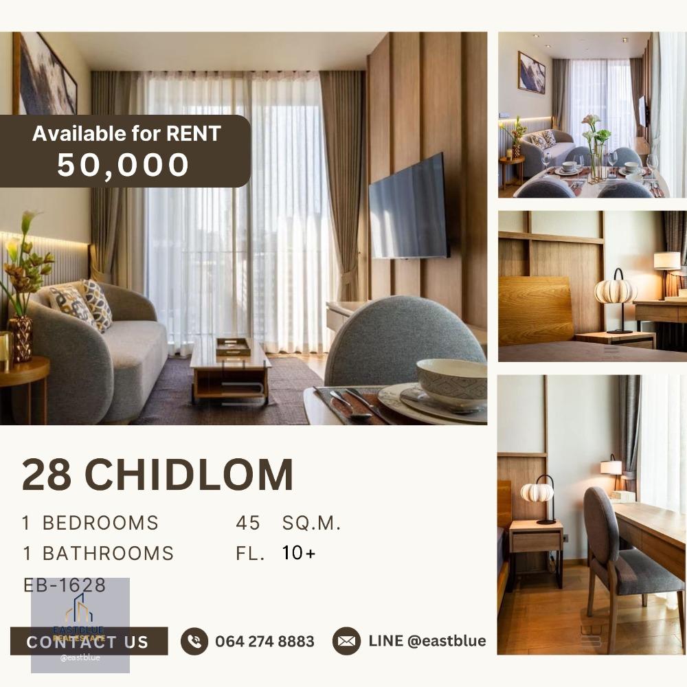 28 Chidlom 1 Bed 45 sqm 50k per month