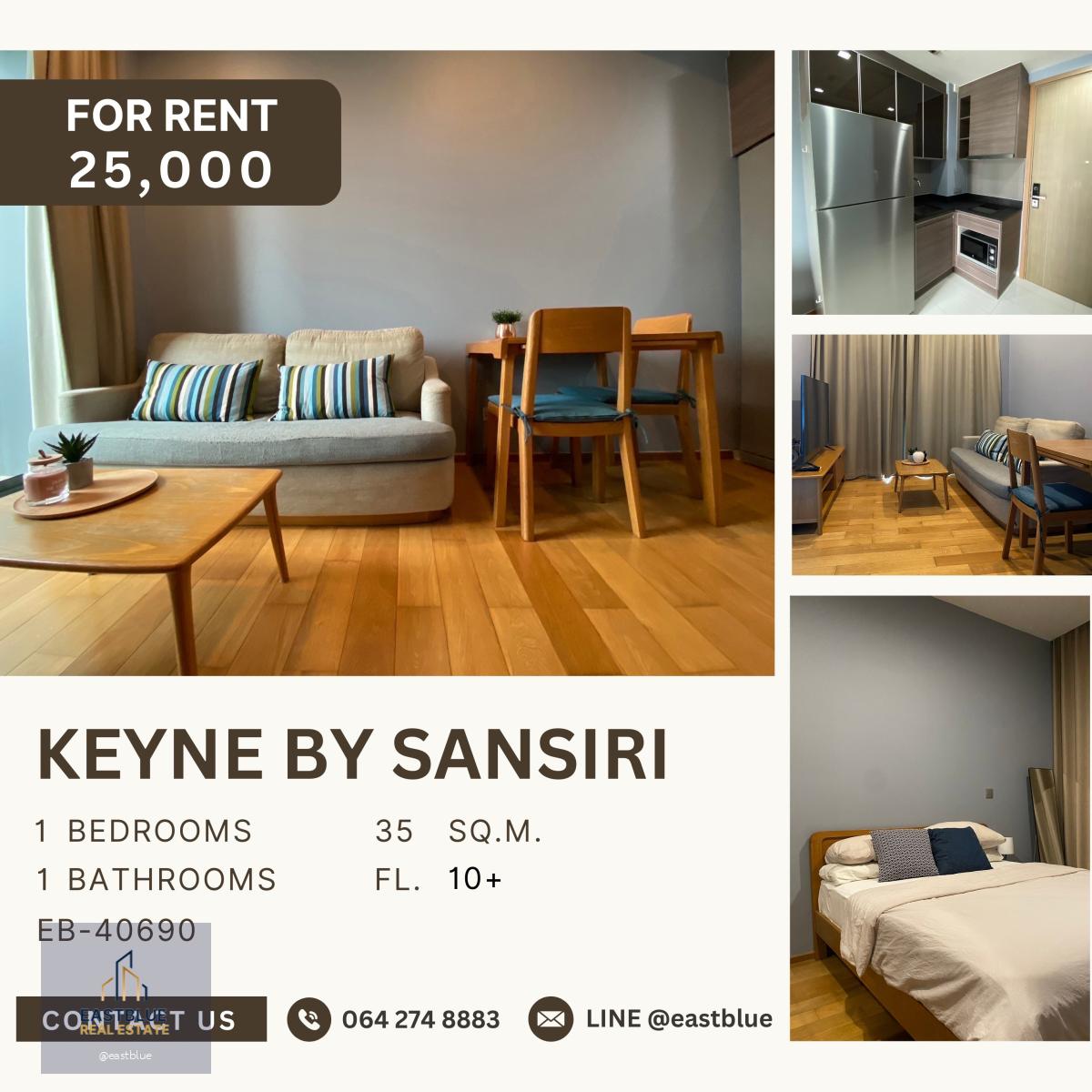 Keyne by Sansiri, 1 bed, 25000 per month