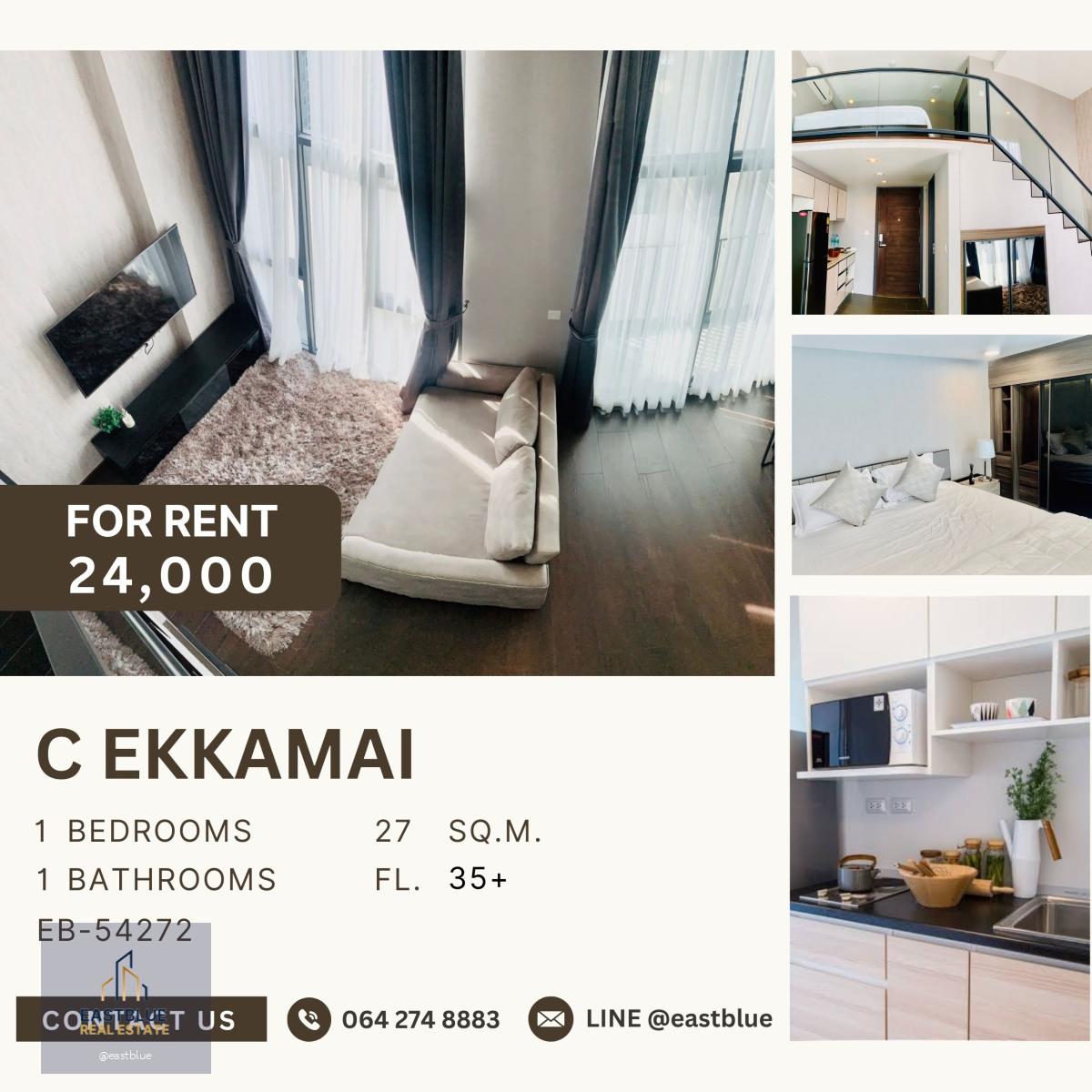 C Ekkamai, 1 bed, 24000 per month