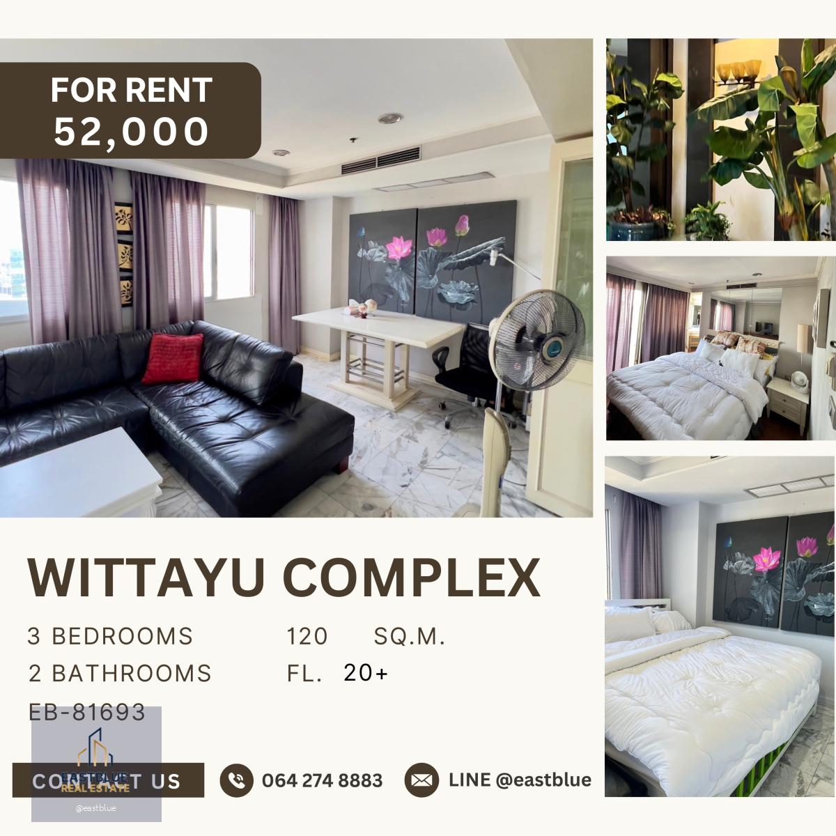 Wittayu Complex, 3 bed, 52000 per month