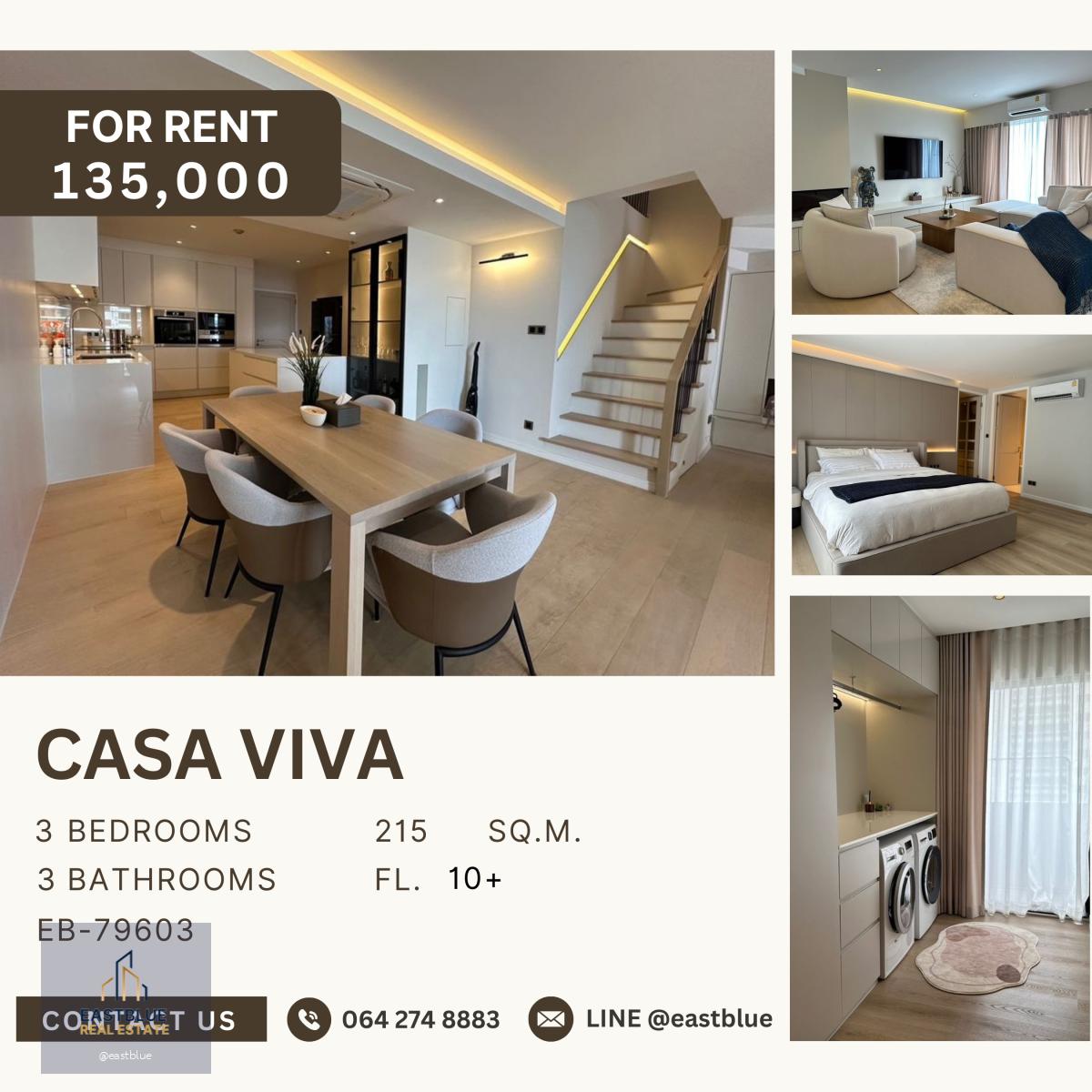 Casa Viva, 3 bed, 135000 per month