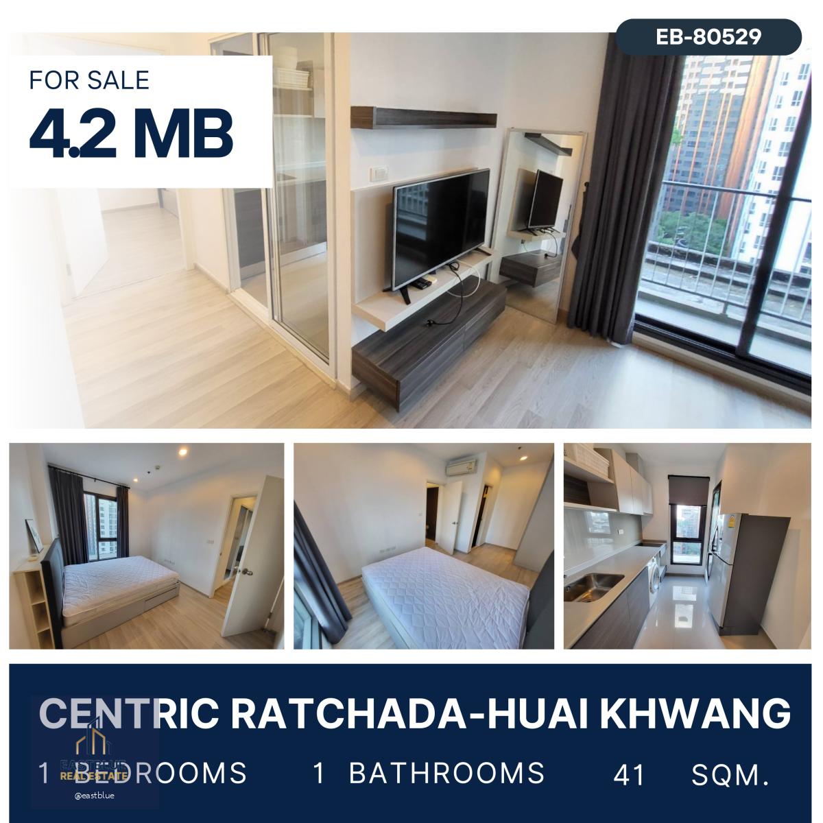 ขายขาดทุน Centric Ratchada Huaikwang 1 Bedroom ห้องแต่งครบ ใกล้ MRT ห้วยขวาง 4.2 MB