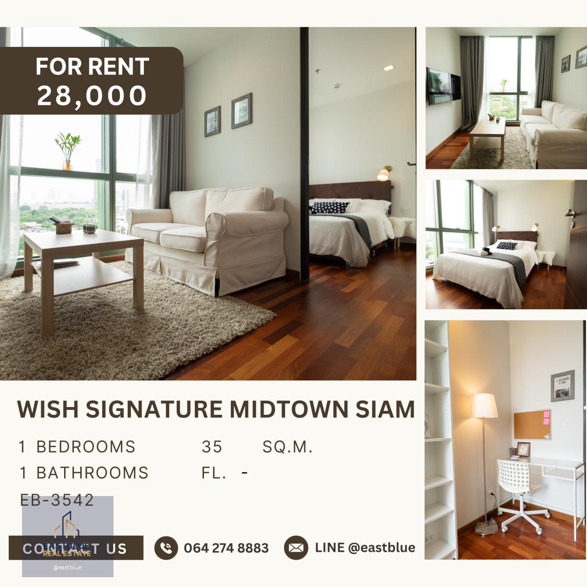 Wish Signature Midtown Siam, 1 bed, 28000 per month