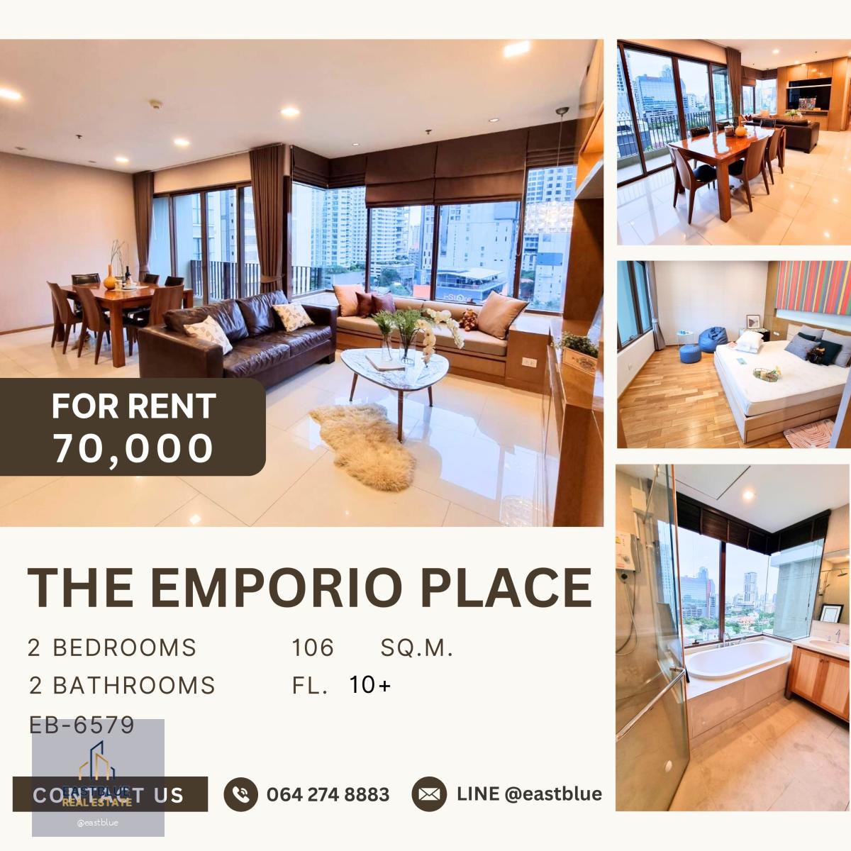 The Emporio Place, 2 bed, 70000 per month