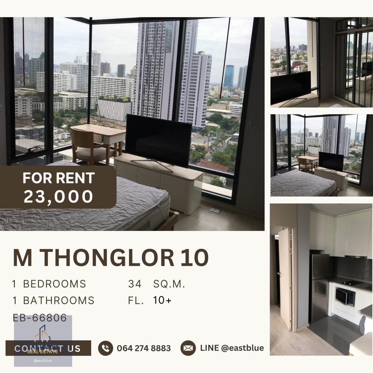 M Thonglor 10, 1 bed, 23000 per month