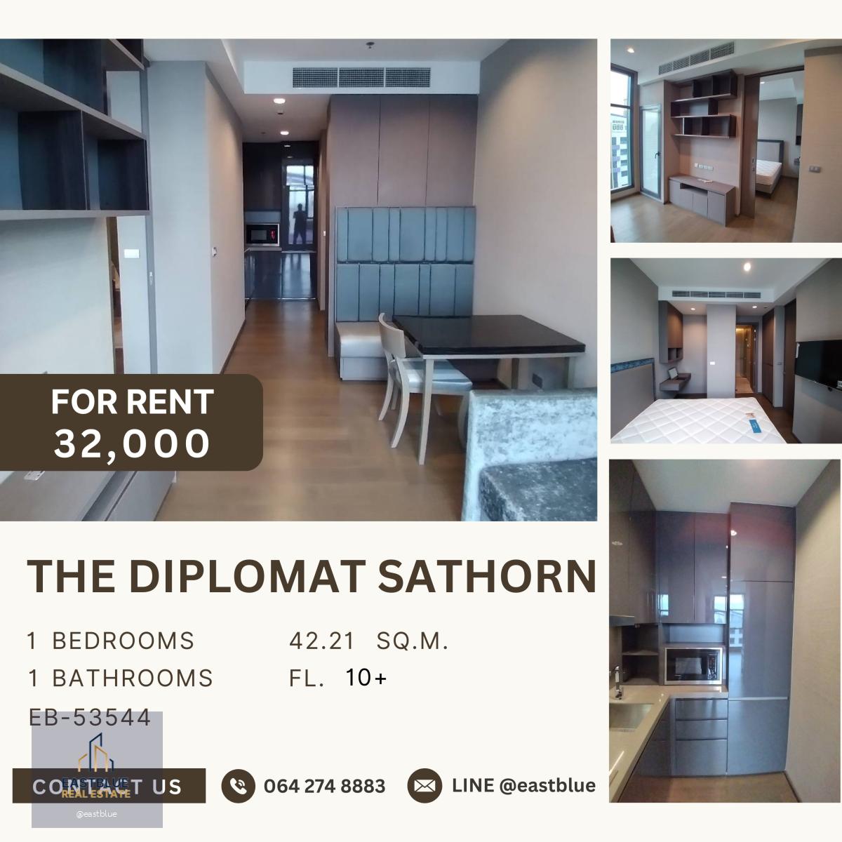 The Diplomat Sathorn, 1 bed, 32000 per month