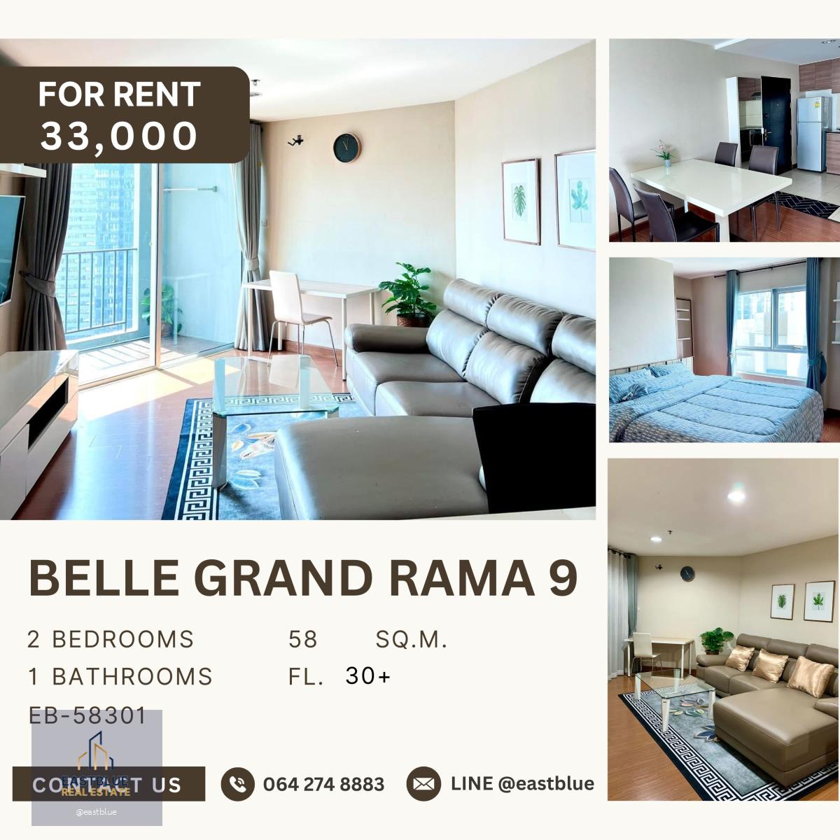 Belle Grand Rama 9, 2 bed, 33000 per month