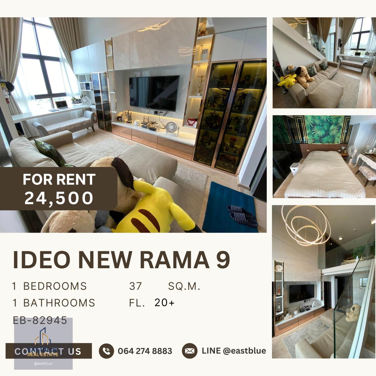 Ideo New Rama 9, 1 bed, 24500 per month