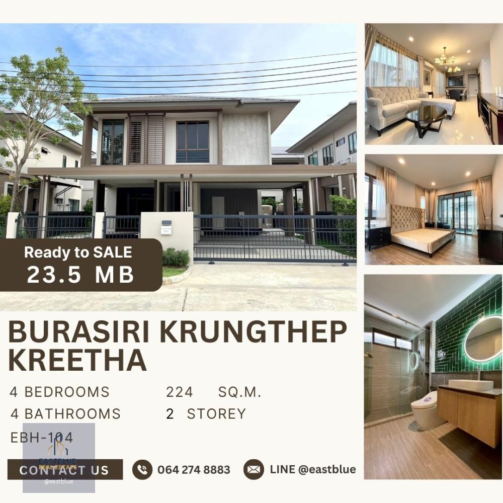 For Sale Burasiri Krungthep Kreetha 2 Bed 2 Bath 23.5 MB 064-274-8883