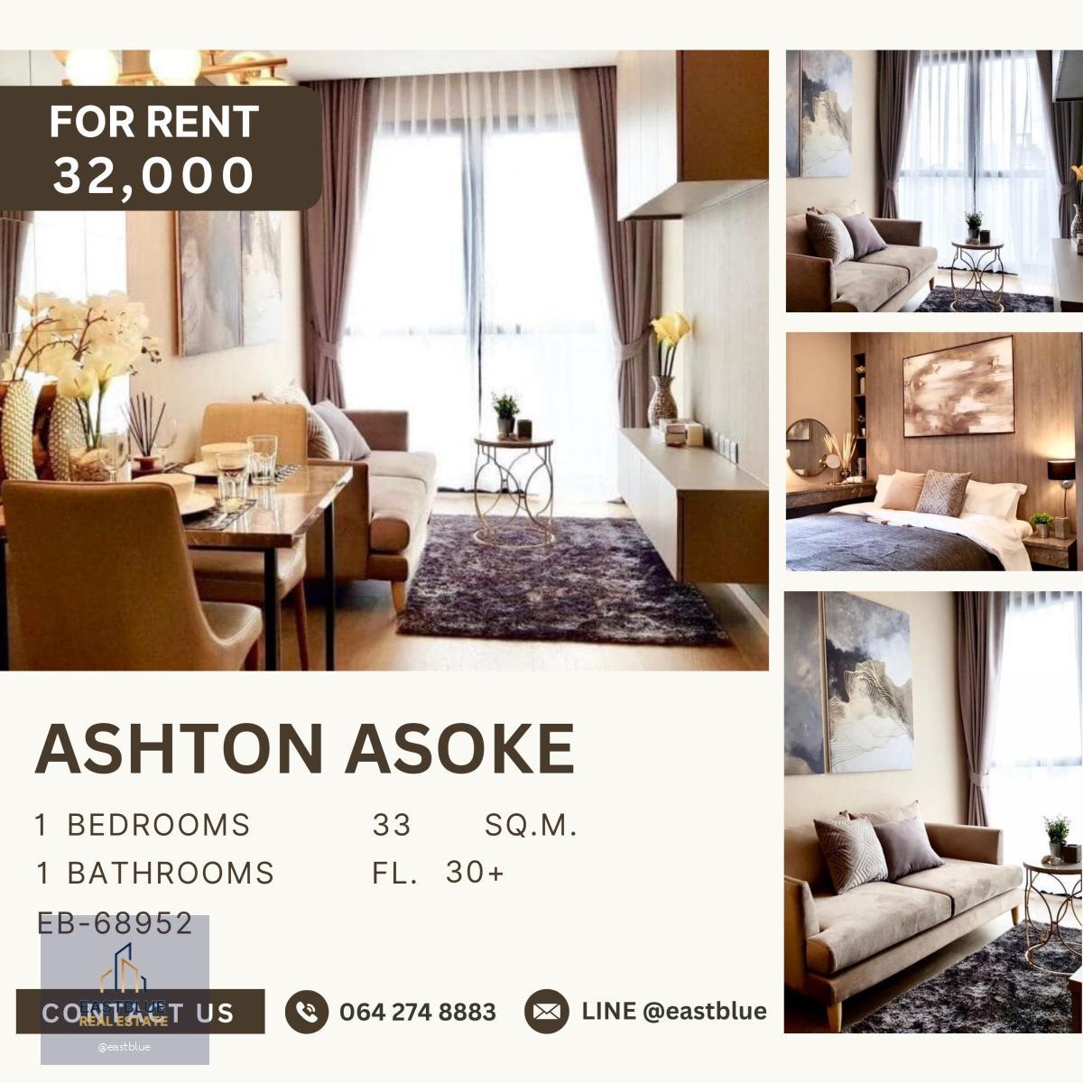 Ashton Asoke, 1 bed, 32000 per month