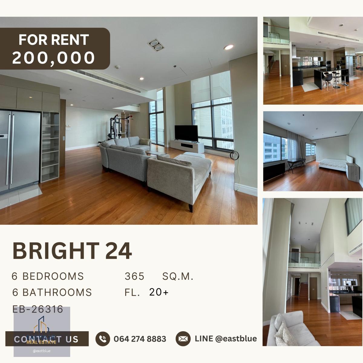 Bright 24, 6 bed, 200000 per month