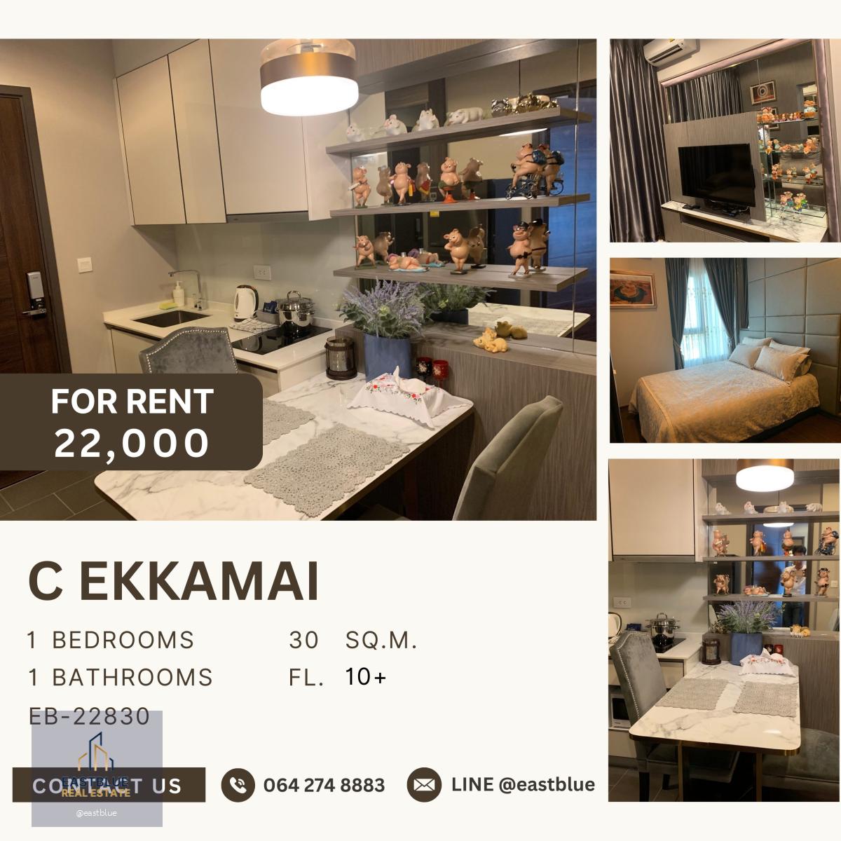 C Ekkamai, 1 bed, 22000 per month