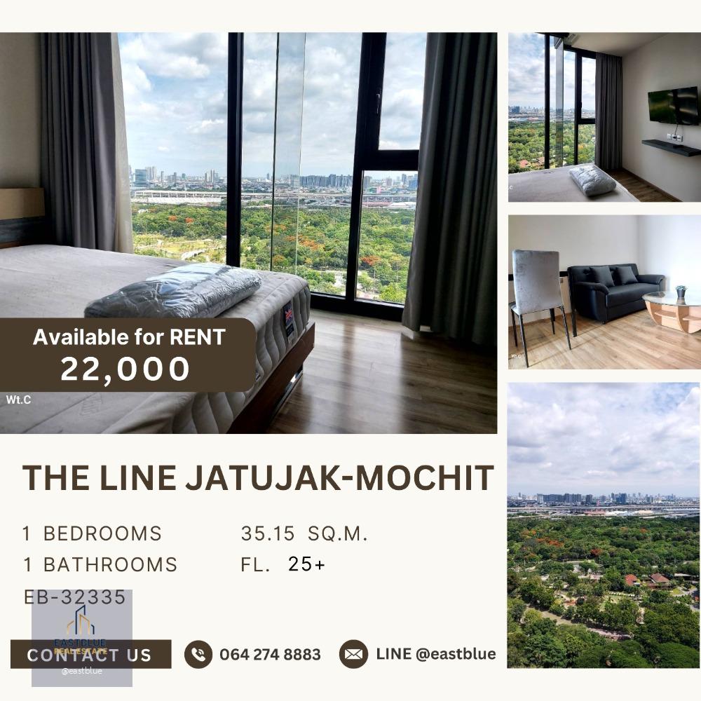 The Line Jatujak-Mochit ห้องชั้นสูง วิวสวย ไม่บล็อก 22,000