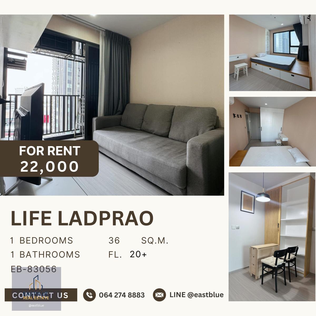 Life Ladprao, 1 bed, 22000 per month