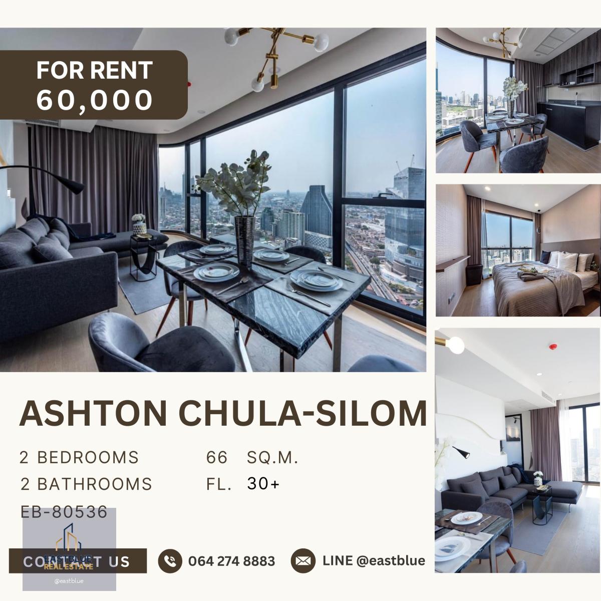 Ashton Chula-Silom, 2 bed, 60000 per month