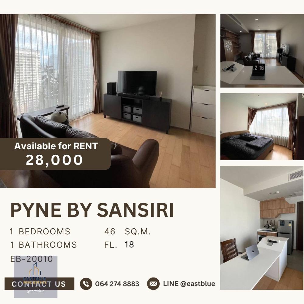 Pyne By Sansiri for rent 28k  064-274-8883