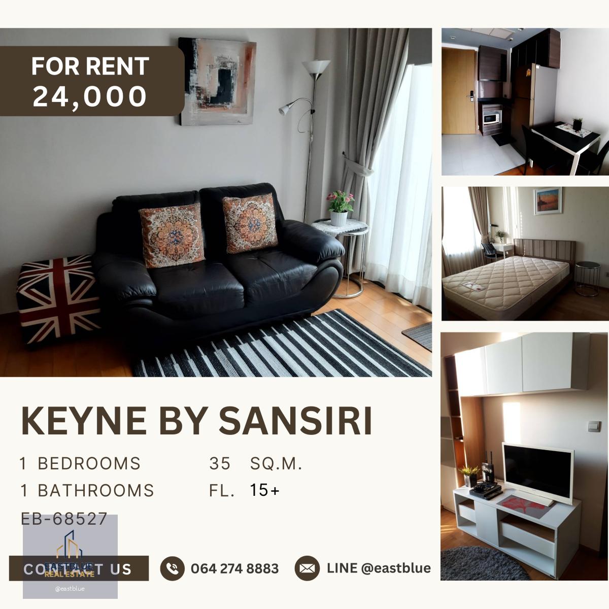 Keyne by Sansiri, 1 bed, 24000 per month