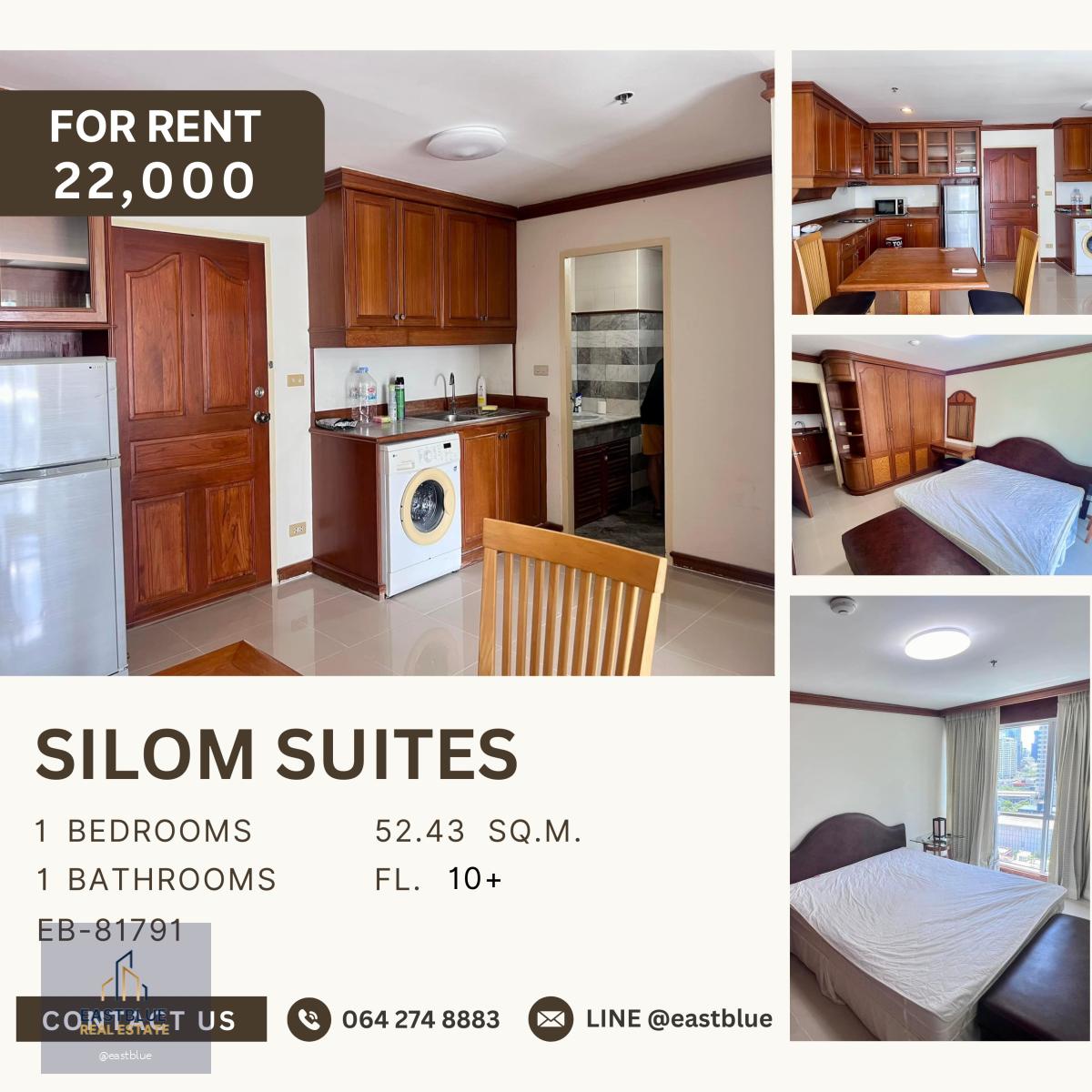 Silom Suites, 1 bed, 22000 per month