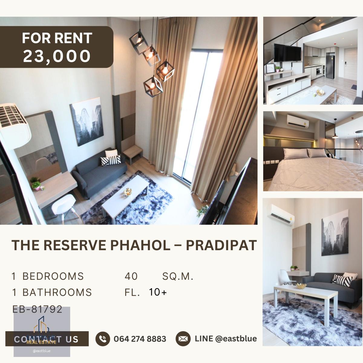 The Reserve Phahol – Pradipat, 1 bed, 23000 per month