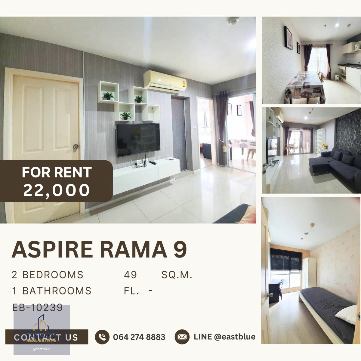 Aspire Rama 9, 2 bed, 22000 per month