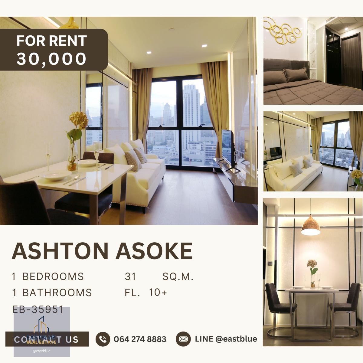 Ashton Asoke, 1 bed, 30000 per month