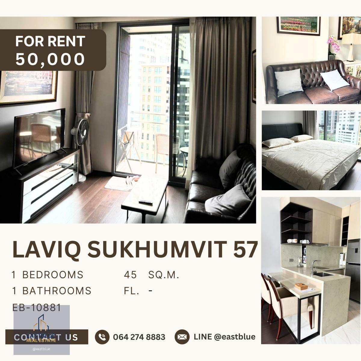 LAVIQ Sukhumvit 57, 1 bed, 50000 per month