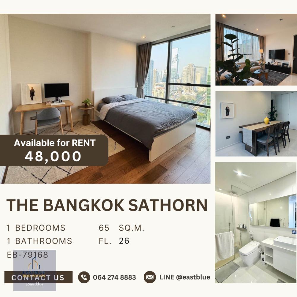 The Bangkok Sathorn for rent 48,000 THB per month.