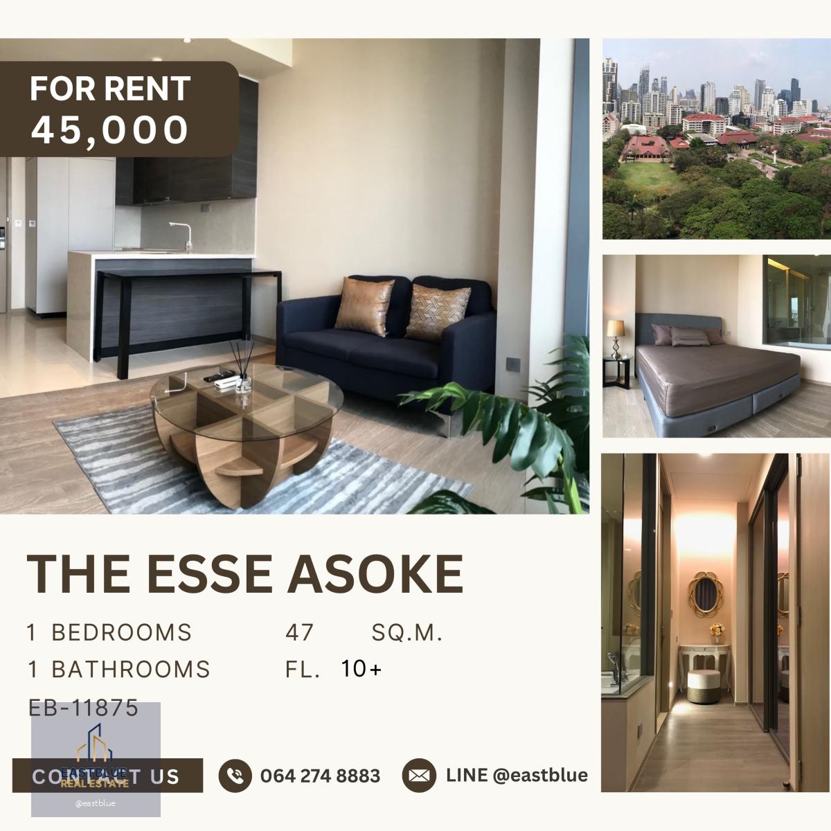 The Esse Asoke, 1 bed, 45000 per month