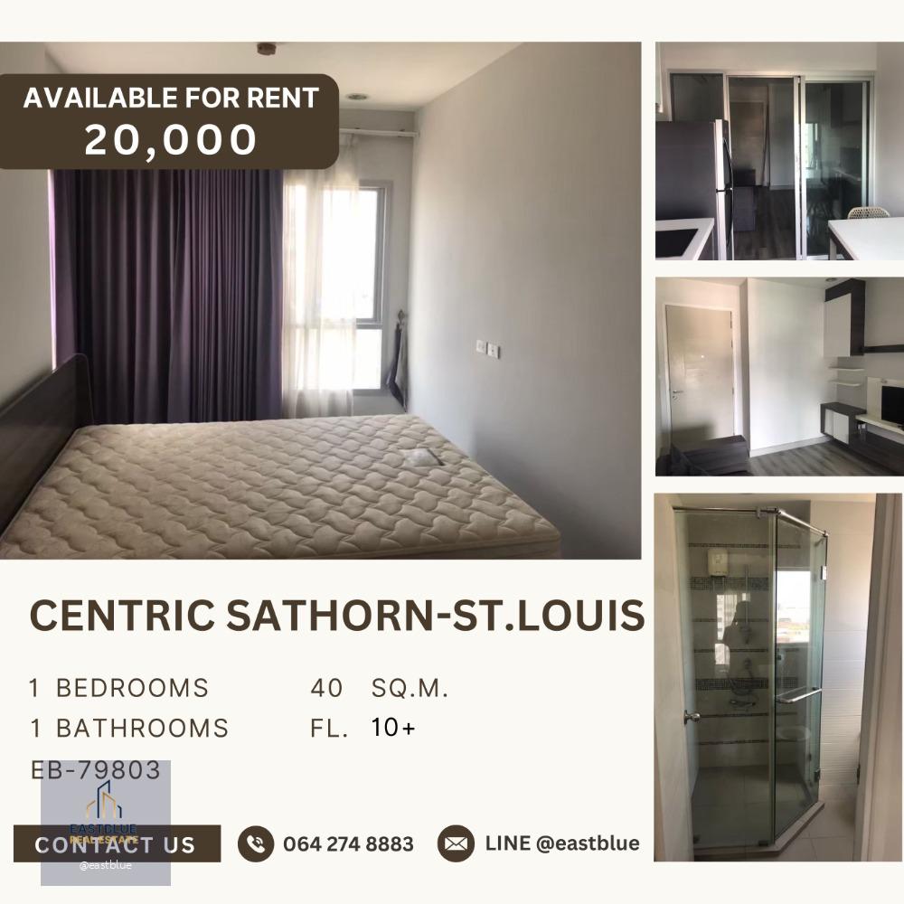 Centric Sathorn-St.Louis 1 Bed for rent 20,000 per month