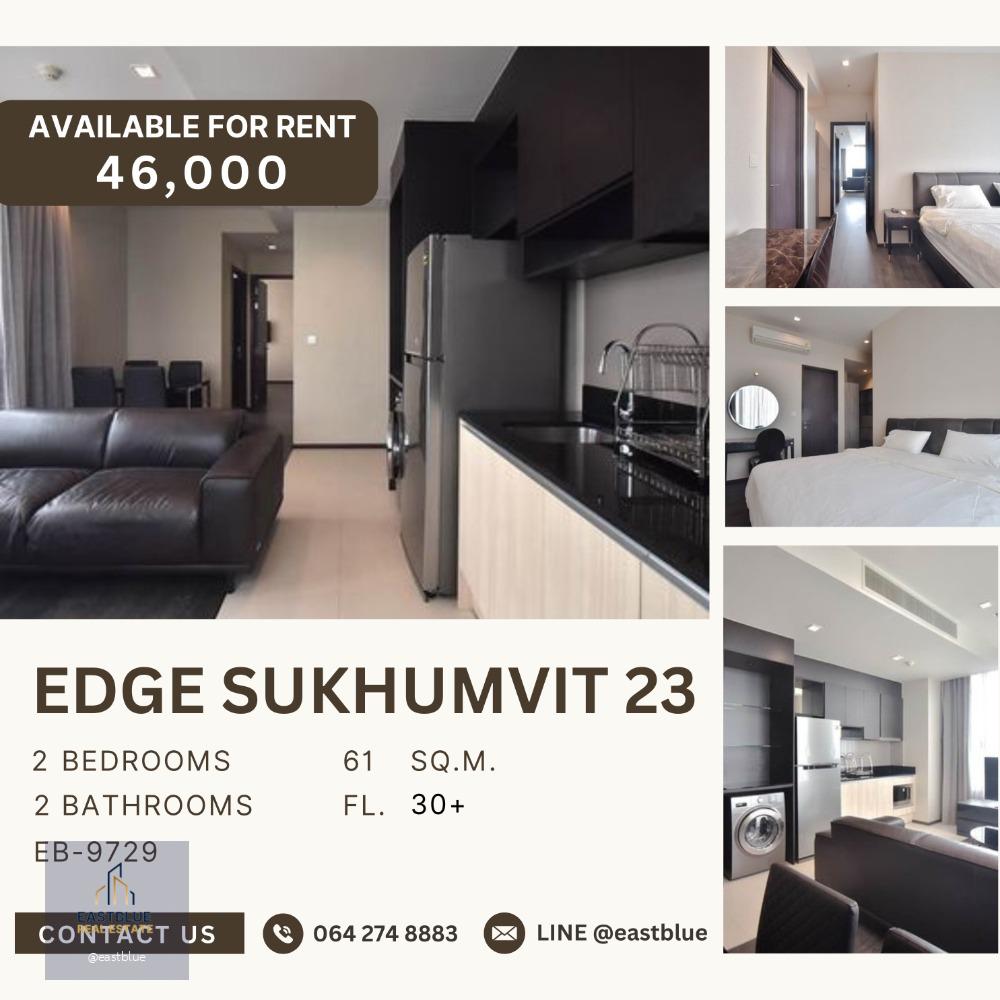 Edge Sukhumvit 23 2 Beds 2 Baths 46,000 per month