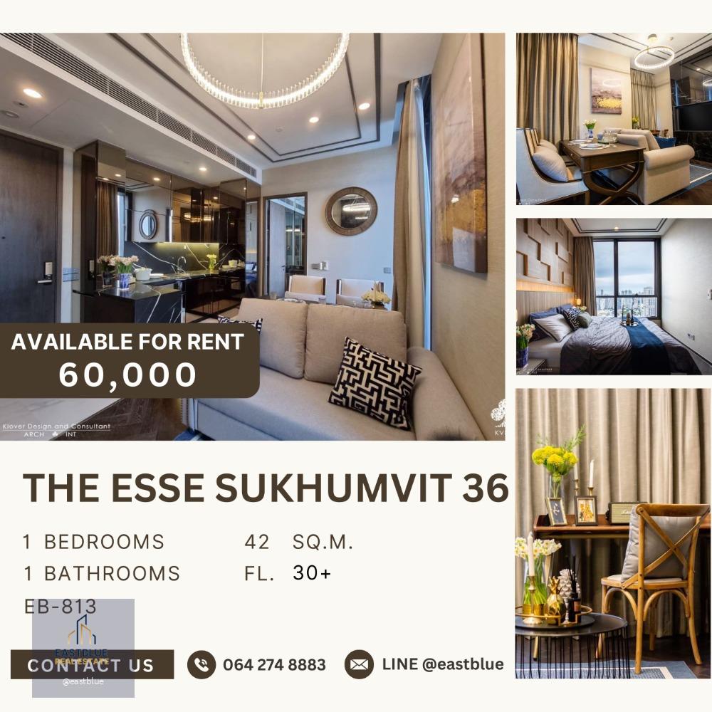 The Esse Sukhumvit 36 1 Bed 42 sqm for rent 60,000