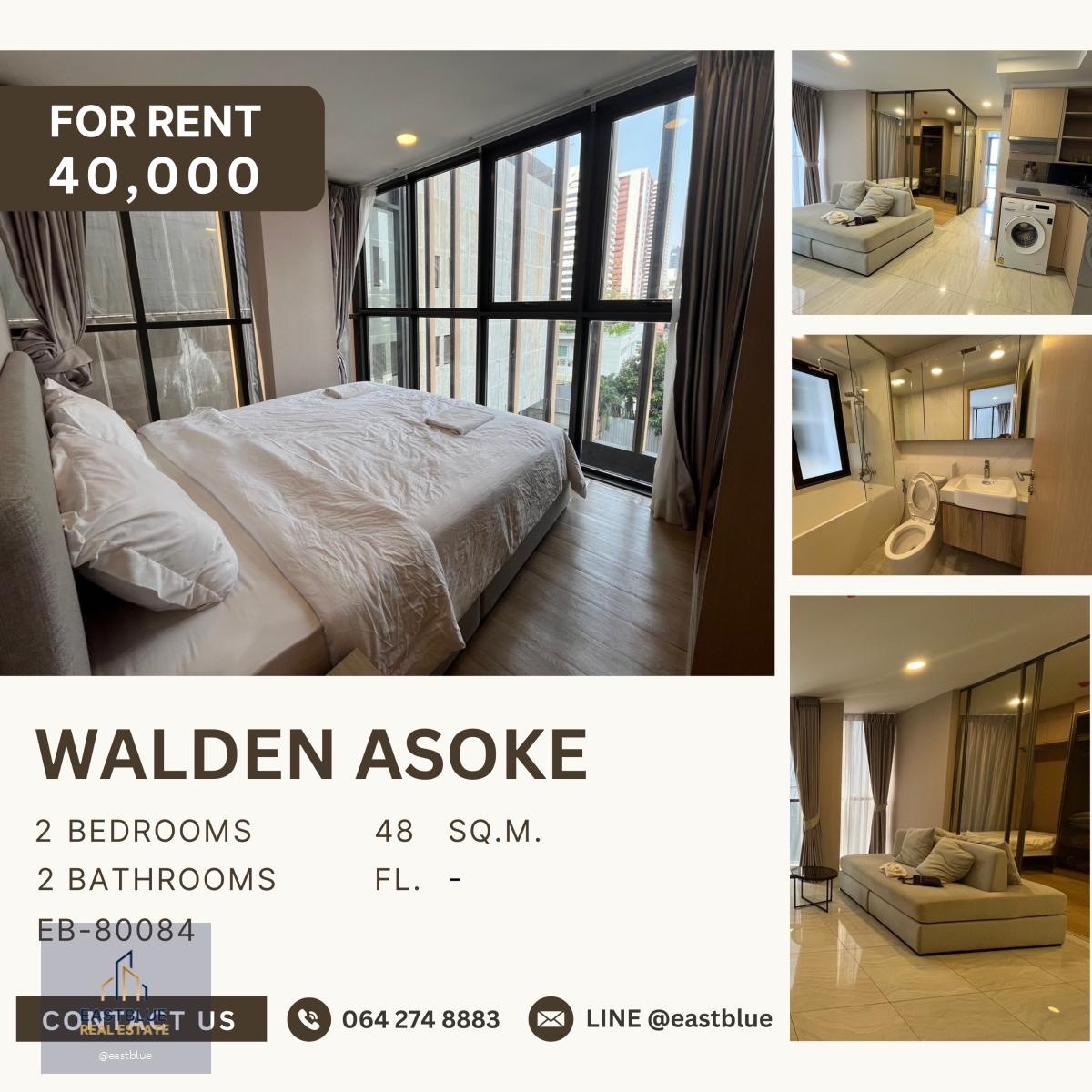 Walden Asoke, 2 bed, 40000 per month