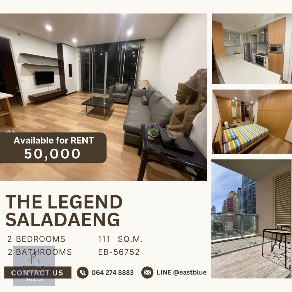 The Legend Saladaeng 2 Beds 2 Bath 50k per month 064-274-8883