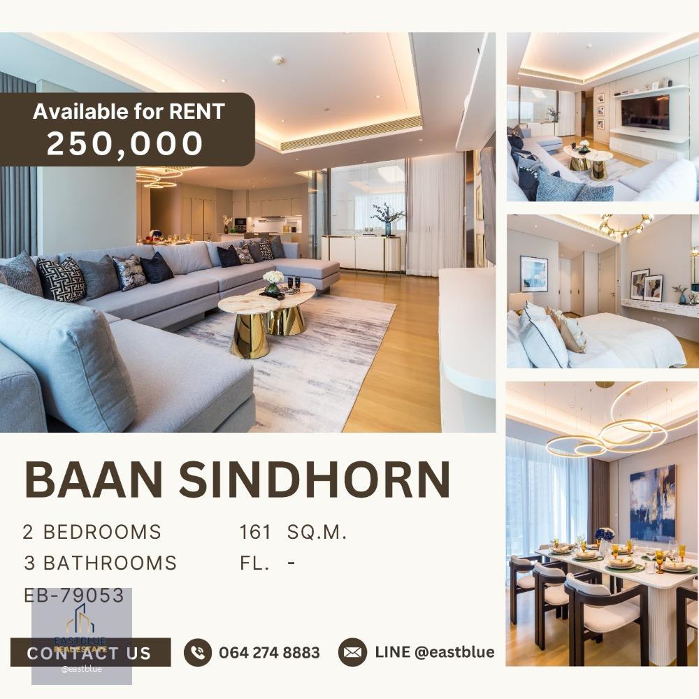 Baan sindhorn 2 Bed 3 Baht  250k per month